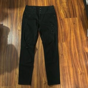 Refuge black distressed denim jeans size 8